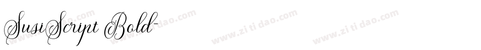 SusiScript Bold字体转换